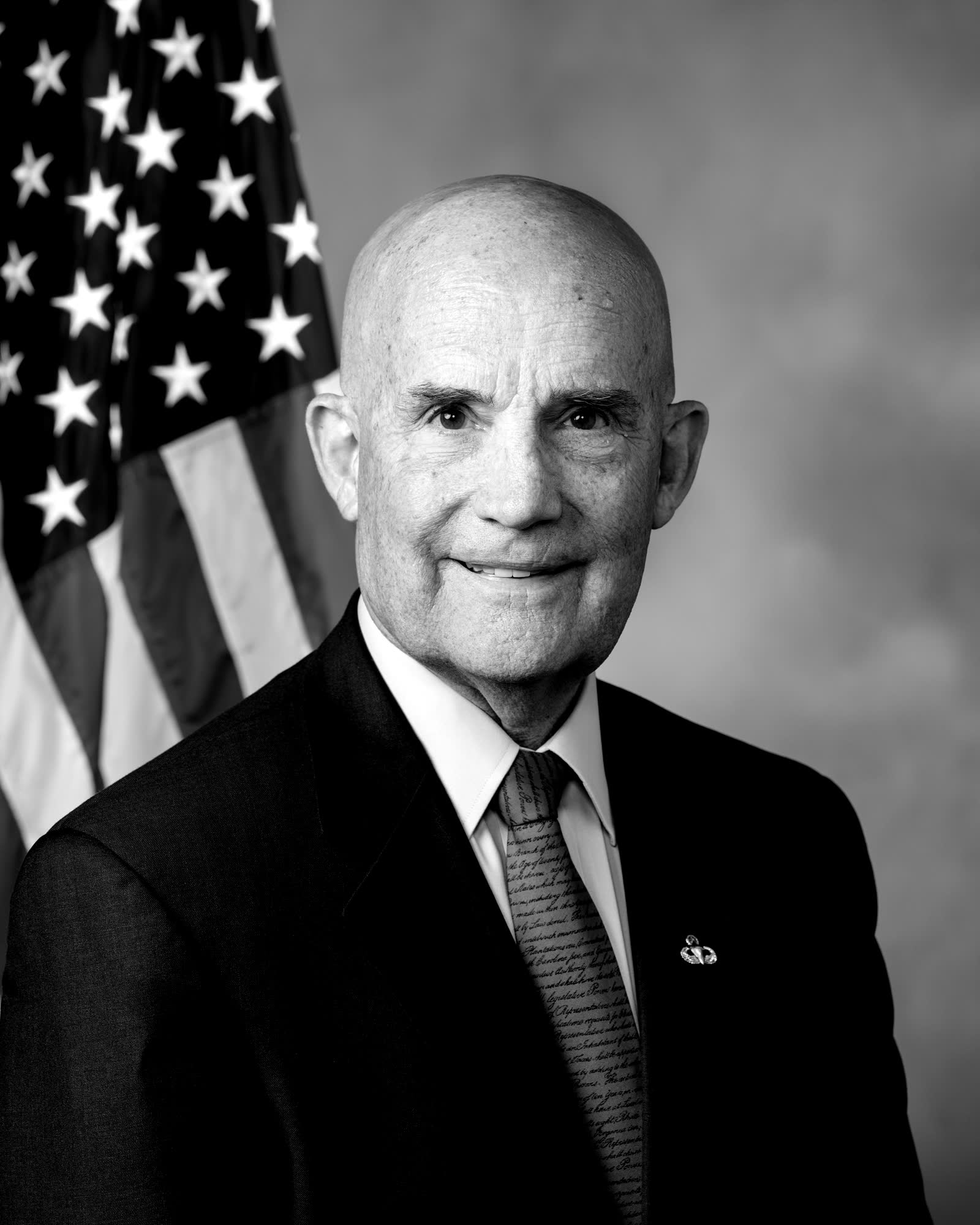 Official portrait of Rep. Keith Self, U.S. House of Representatives, shown in black and white